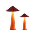 Tipsy Table Lamp Rustic Red and Orange in Small and Large sizes