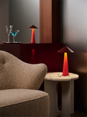 Tipsy Table Lamp Rustic Red & Orange