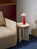 Tipsy Table Lamp Powder Pink & Dark Red