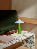Tipsy Table Lamp Green/Ice gray