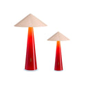 Tipsy Table Lamp Powder Pink and Dark Red in Small and Large sizes